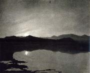 William Stott of Oldham Moonrise oil painting artist